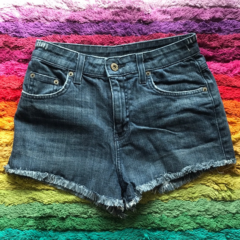 Carmar Denim High Waisted Shorts SZ 25
